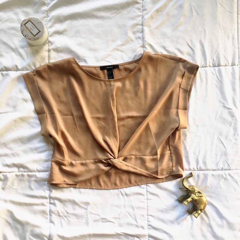 Cropped dress blouse